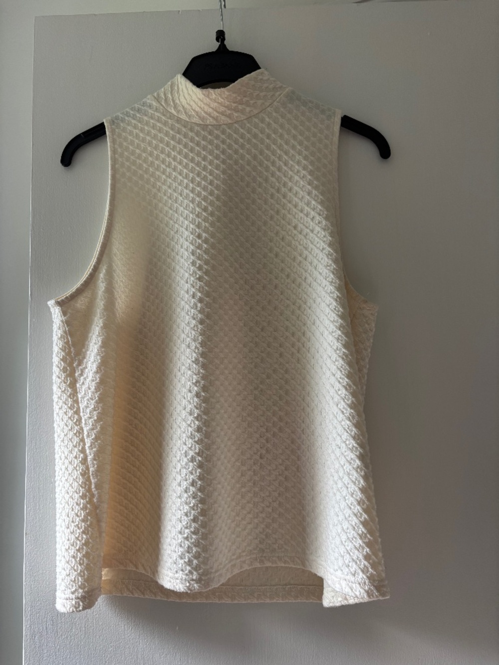Cream sleeveless top from Anthro